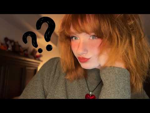 asmr asking you random personal questions 📝🧠❓ear to ear binaural , soft spoken & whispers for sleep