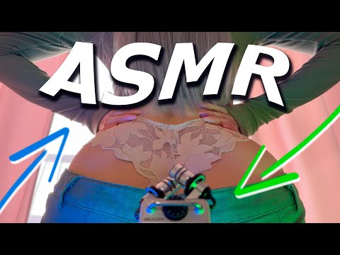 ASMR BEST SOUNDS of Lace and GREEN JEANS Back Scratching Sounds | No Talking ZOOM H5