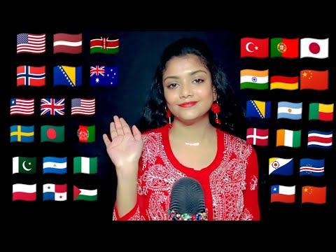 ASMR Hello In 30 Different Language 👋🥰