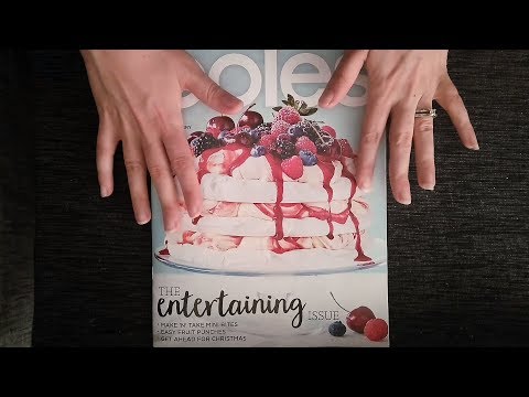 ASMR Food Magazine Flipping - Soft Spoken ☀365 Days of ASMR☀