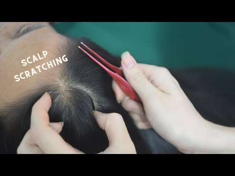 ASMR Hair Play Real Person, Hair Combing With Snoring, Breathing Sounds ( No Talking )
