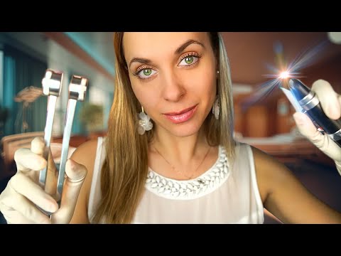 ASMR Deep inside your EARS Otoscope ear exam,  EAR CLEANING for Sleep and RAIN SOUNDS