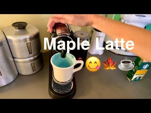 Making a Maple Latte with Nespresso Citiz (Original Line) ~ ASMR