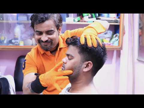 Head & shoulder massage by most hard working barber | tingles relaxing ASMR