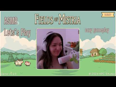 Cozy ASMR Let's Play!☕ "Fields of Mistria" a Cozy Farming Sim | 1st Time Playthrough
