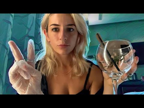 ASMR waitress gives you emergency medical exam 🥄 || CHAOTIC