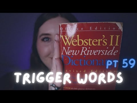 ASMR Dictionary Trigger Words 📕 pt. 59