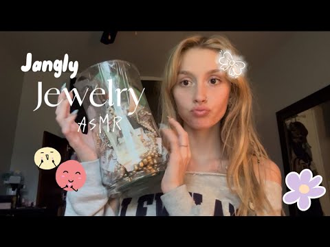 Showing you my crazy antique jewelry (lots of tapping scratching and mouth sounds) 🎧😘