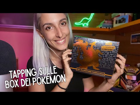 TANTISSIMO TAPPING SULLE BOX DEI POKÉMON 🤯 ASMR ITA