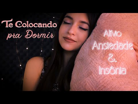 ASMR DURMA AQUI ☾ Te Colocando pra Dormir: Alívio Ansiedade, Massagem, Meditação Guiada | ASMR BR