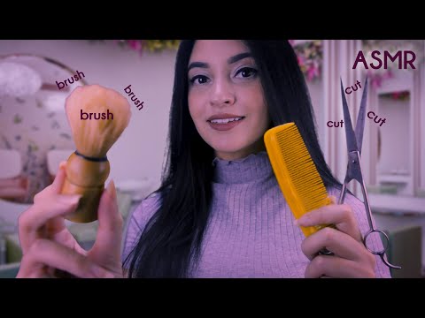 ASMR Aprendiz de Cabeleireira ✂ Corte de Cabelo Curto e Longo | ASMR BR