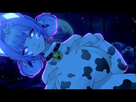 [ASMR] Cyber Cow Tucks You In At 3am | Cloth Sounds, Ear Rubs, Bedtime Story