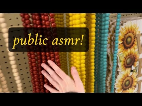 public asmr! random triggers at the store 🧵 (lofi)