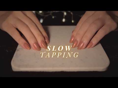 ASMR Gentle & Slow Tapping ✨ Melt Into Quiet Relaxation😴(with BGM)