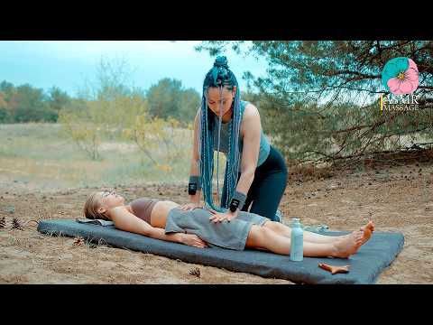 🌿 Ultimate Outdoor Massage Experience: Anna's Relaxation Mastery Revealed! Massage by Anna to Helen