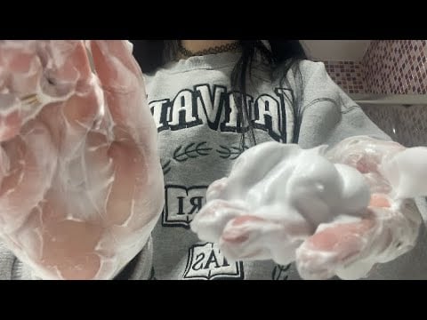 ASMR CON ESPUMA + SONIDOS DE BAÑO 🛁