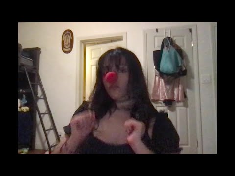 clown girl on dance break from asmr filming