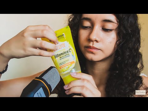 Pra você dormir imediatamente, fazendo Skin Care em você - ASMR (Carolina Ramos).