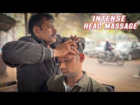 Dinesh Barber Give Me Intense & Powerful Head Massage | Painkiller Massage For Better Sleep | ASMR