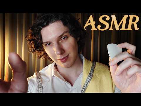 ASMR Relaxing Tailor Consultation ✂️ (Fussing Over You, Fabric Sounds, Measuring)