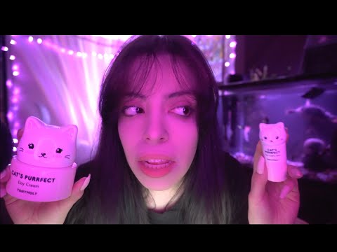 ASMR| Tapping Tonymoly Cats Purrfect 😻 Low whispering & Relaxing Sounds