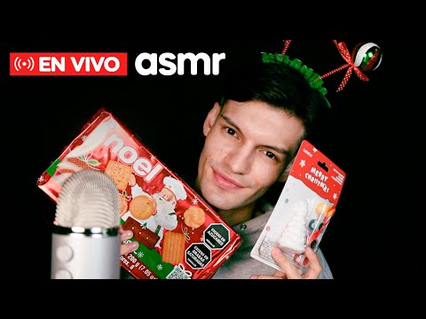 #ASMR español EN VIVO corto para dormir INAUGURANDO LA NAVIDAD!