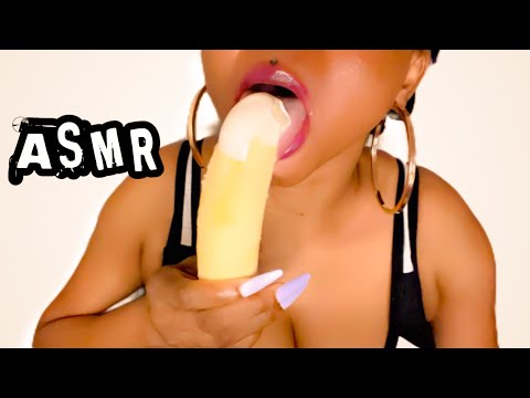 ASMR | Eating Banana with Mayonnaise | mouth Sounds, No Talking.