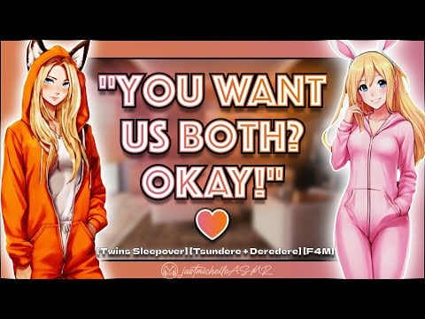 ASMR Steamy Roleplay: The Zoo [Twins Sleepover], [Polyamorous Ending], [F4M], [Tsundere + Deredere]