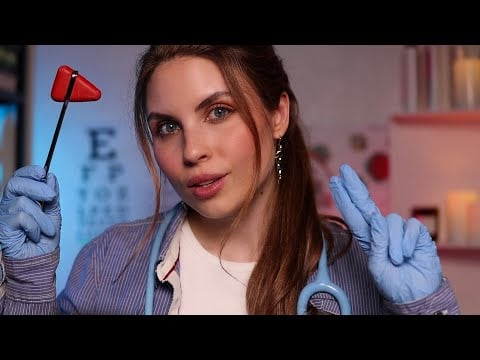 ASMR Most Detailed CRANIAL NERVE EXAM | Eye Exam,Hearing Test,Smell,Taste | Medical Roleplay