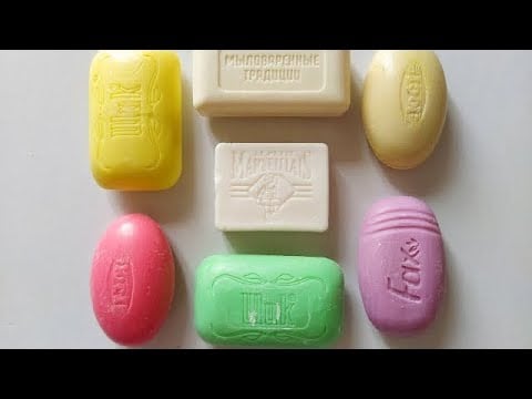 Dry Soap carving ASMR\ relaxing sounds\ No talking. Satisfying ASMR video\ Cutting soap