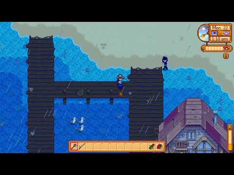 Stardew Valley #21 – Welcome Meringue! 🐔 Two Eels & First Purple Star Fish ⭐