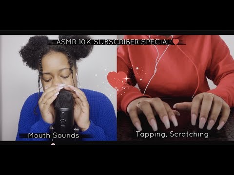 ASMR 10K Special (Mouth Sounds, Tapping, Tongue Clicking) 1 HOUR!