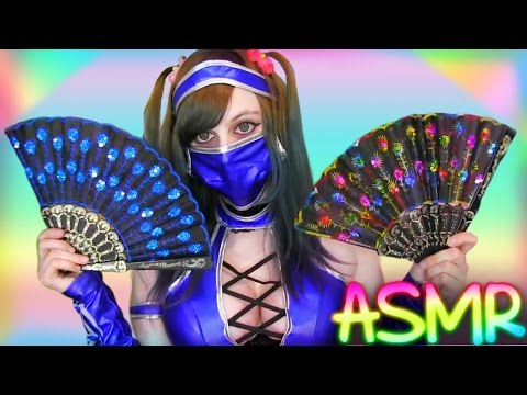 BEST ASMR TINGLES EVER! ░ Wind ♡ Texture, Fabric, Kitana Cosplay, Role Play, Mortal Kombat, Ninja ♡