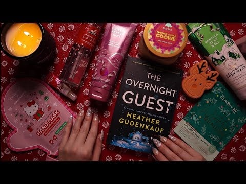 ASMR Planning a Cozy Christmas Themed Self-Care Night 🛁☃️