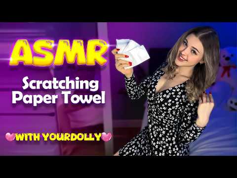 ASMR 💝 SCRATCHING Paper Towel just for you 💝