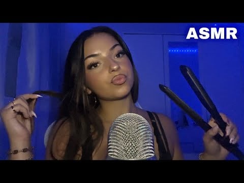 #ASMR - ON SE PRÉPARE ENSEMBLE (cheveux, lèvre, strass dentaire)