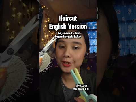 ASMR Giving you new haircut with Wooden and Regular English Version 💇🏻‍♀️ #asmr #haircut #wooden