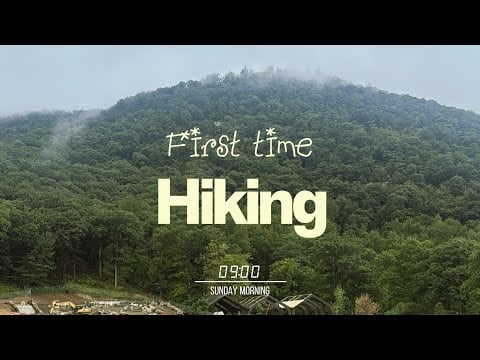 FIRST TIME HIKING 🌧️ Clicky Voiceover + Cozy Rain Sounds