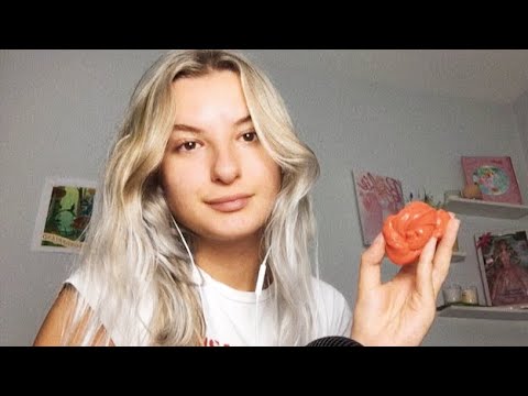 ASMR: playing w/ slime/putty 🌟