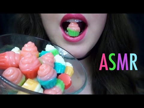 ASMR Cupcake Gummies 🧁 EXTREMELY Chewy & Relaxing Eating Sounds!