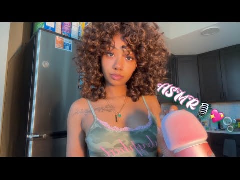ASMR Mic Scratching and Rubbing w/ Foam Cover 🎙️💖🫧