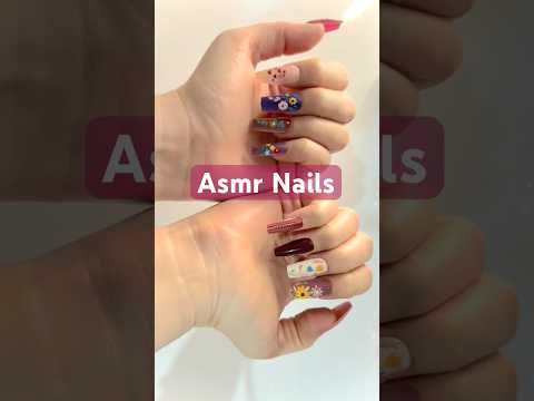 Nails ASMR / Takma tırnak takalım #cameratapping #asmr #asmrsounds #nailart