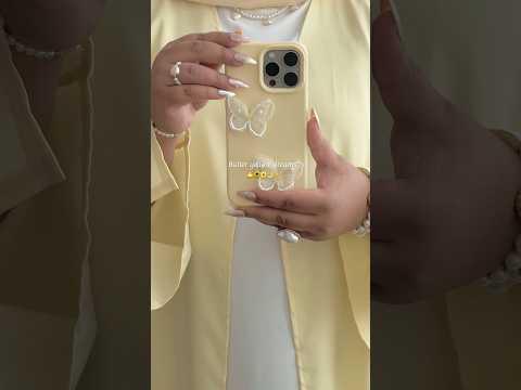 Butter yellow abaya but make it effortless 🌼🌟 #abaya #abayaworld #viralshorts