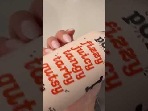 ASMR Soda Can sounds with long nails + pouring in glass 🧡