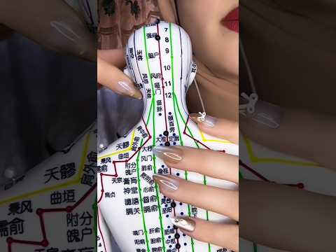 acupuncture doll asmr #asmr #satisfying #visualtingle #relax #relaxing #nails