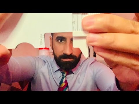 ASMR: Head Measuring for Bespoke Spectacles (personal attention roleplay)