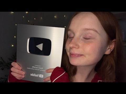 ASMR unboxing youtube silver play button 🥹🩷