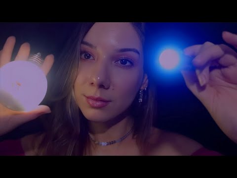 ASMR: TESTE de SENSIBILIDADE e PERCEPÇÃO Com LUZES 🔦  (vídeo extremamente relaxante)