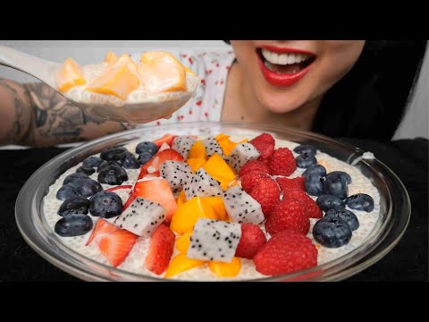 COCONUT MANGO SAGO DESSERT WITH A TWIST (ASMR EATING SOUNDS) LIGHT WHISPERS | SAS-ASMR