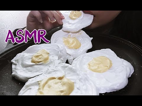 ASMR 계란후라이 머랭쿠키 먹방 Fried Egg Meringue Cookies Eating Sounds Mukbang Show